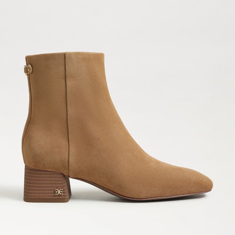 Sam Edelman Paige Ankle Boot in Cyprus Tan Suede
