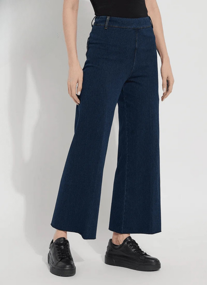 Lysse Erin Hi Waist Wide Leg Denim Pant in Indigo