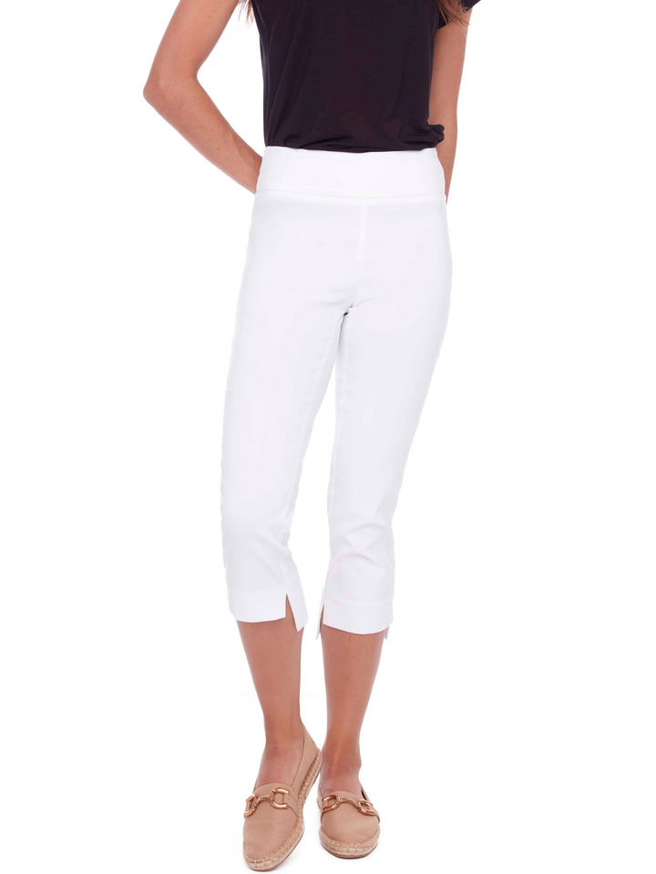 UP! Inverted Cuff Crop Pant in White