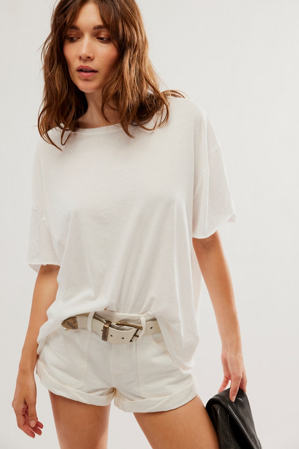 Free People Nina Tee in White