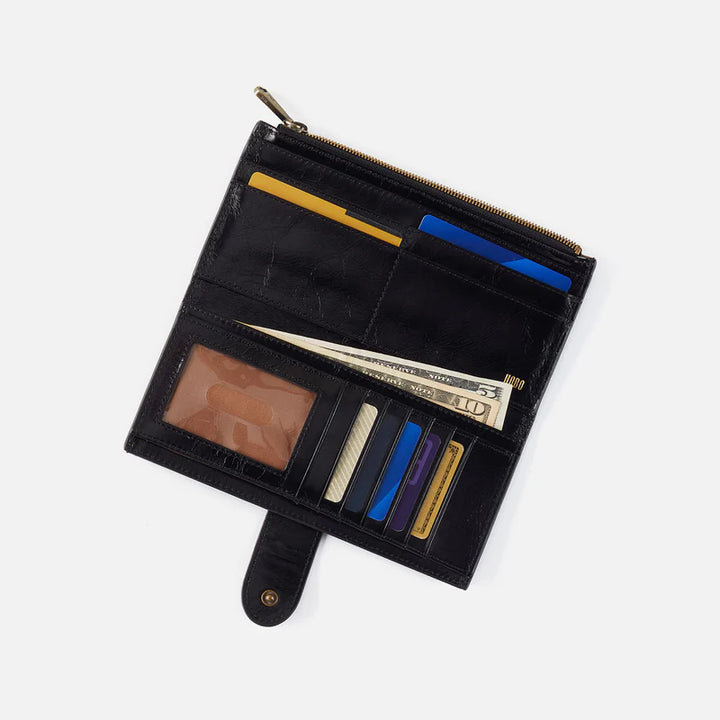 Hobo Dunn Continental Wallet in Grenadine