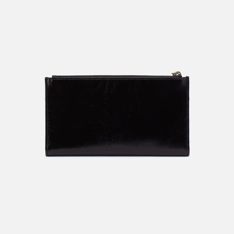 Hobo Jill Large Bifold Wallet in Black