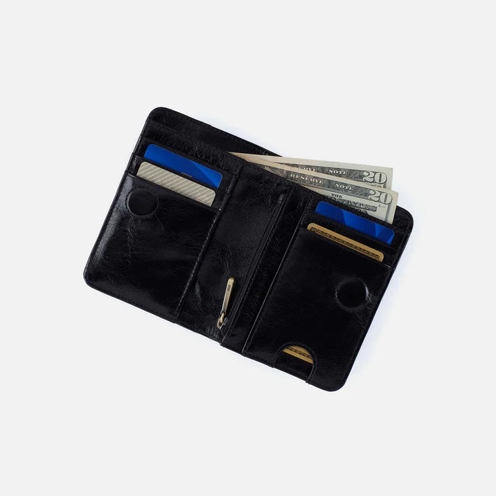 Hobo Jill Bifold Wallet in Black