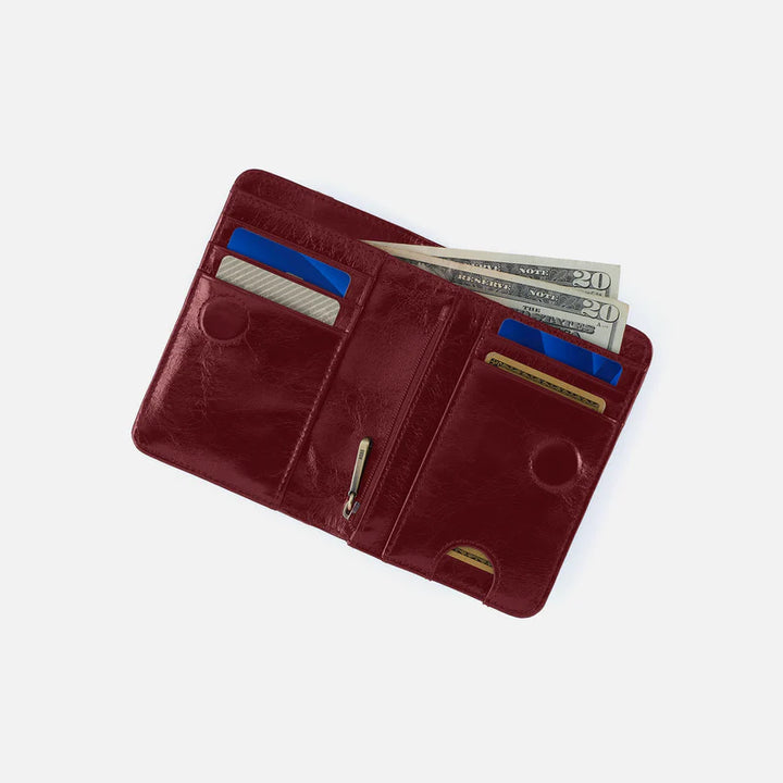 Hobo Jill Bifold Wallet in Saddleberry