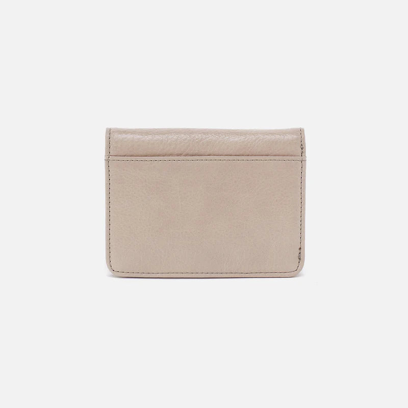 Hobo Jill Bifold Wallet in Stone Gloss