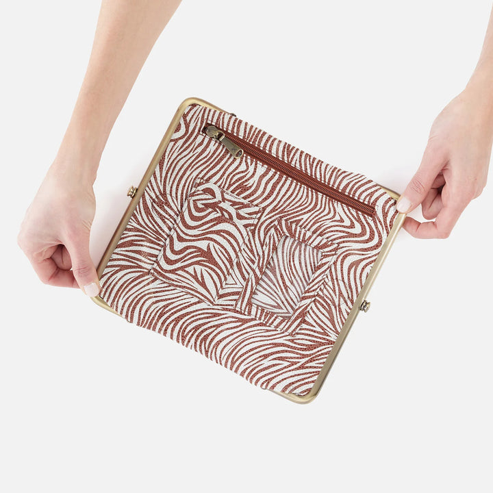 Hobo Lauren Clutch-Wallet in Ginger Zebra