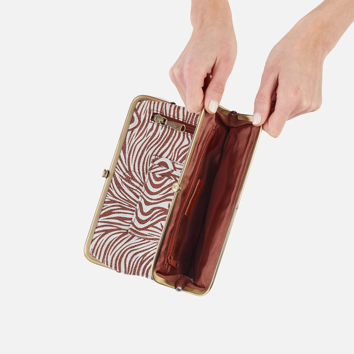 Hobo Lauren Clutch-Wallet in Ginger Zebra