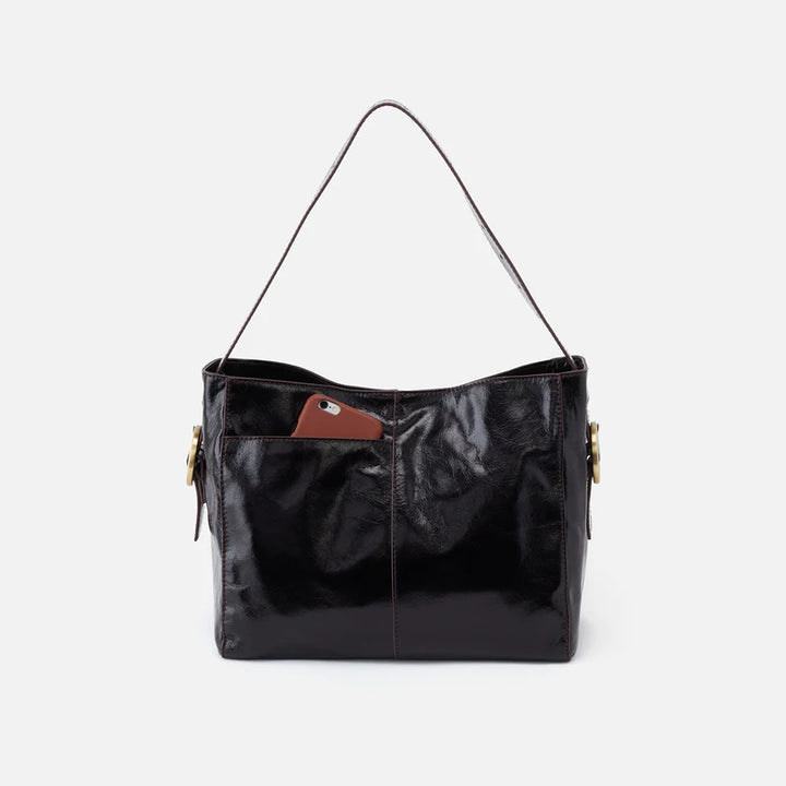 Hobo Render Shoulder Bag in Black