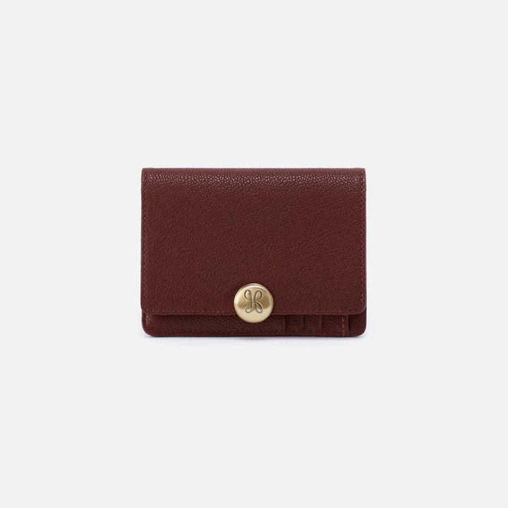 Hobo Hutton Small Wallet in Brown Bear