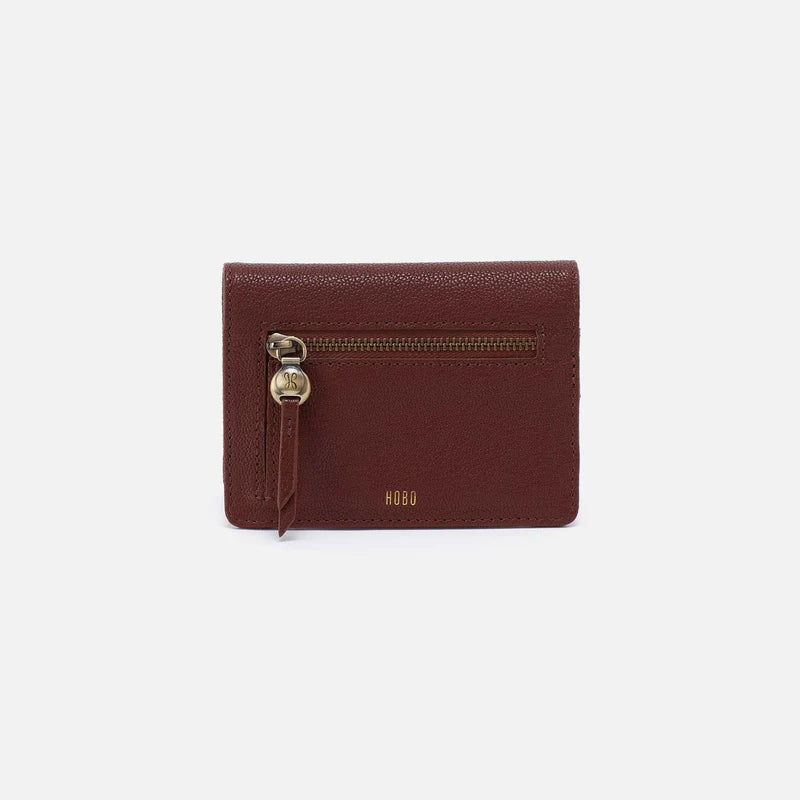 Hobo Hutton Small Wallet in Brown Bear