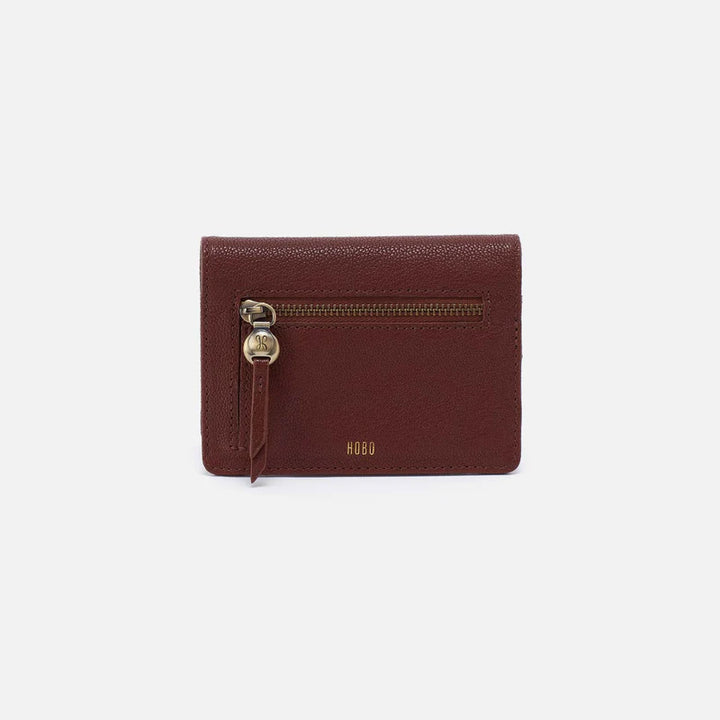 Hobo Hutton Small Wallet in Brown Bear