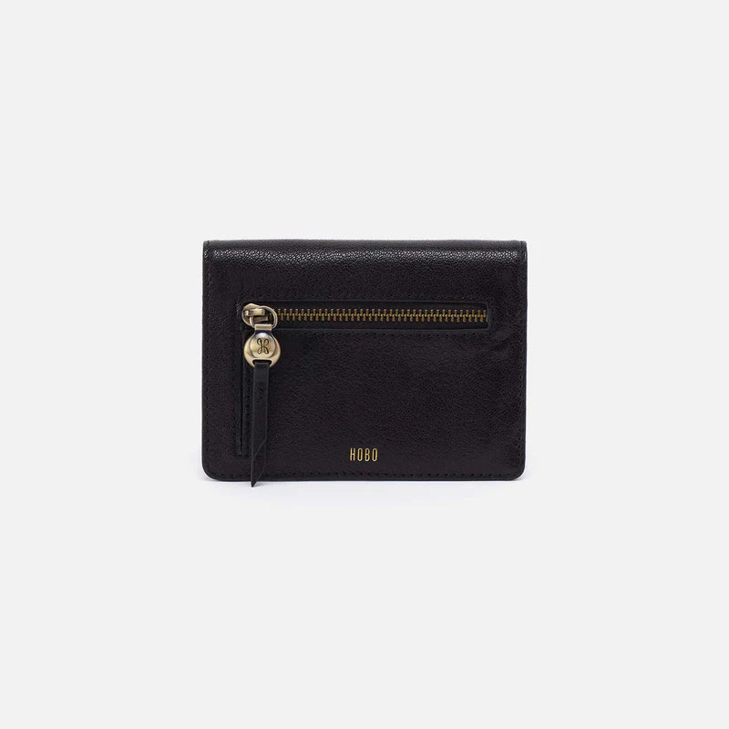 Hobo Hutton Small Wallet in Black