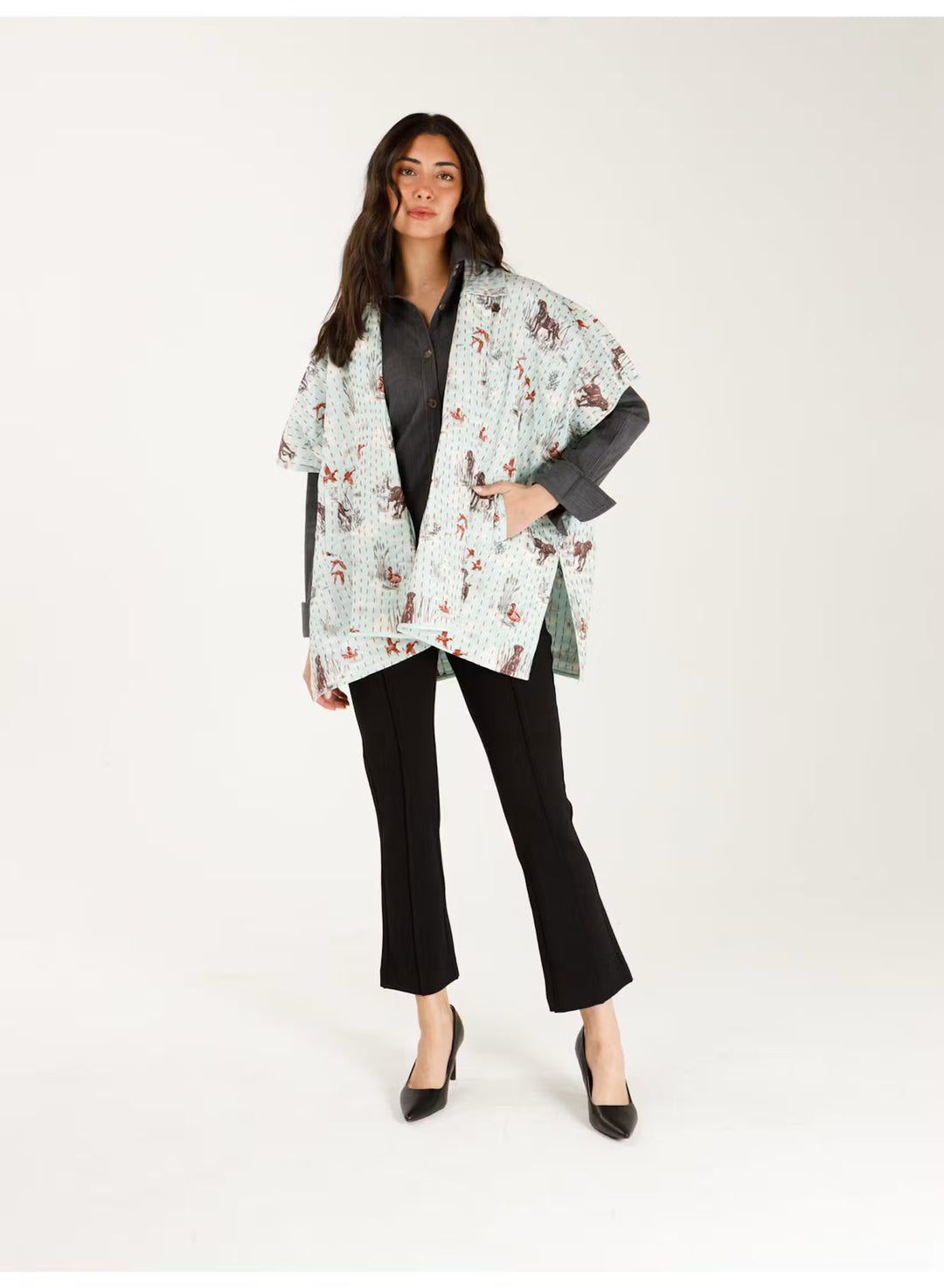 Holly Shae Sela Coat in Dogs & Drakes