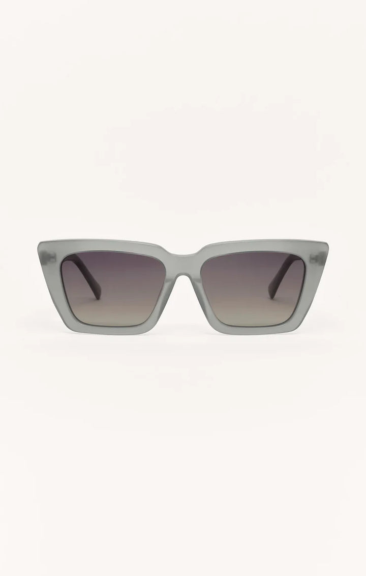 Z Supply Feel Good Polarized Sunglasses in Pewter - Gradient