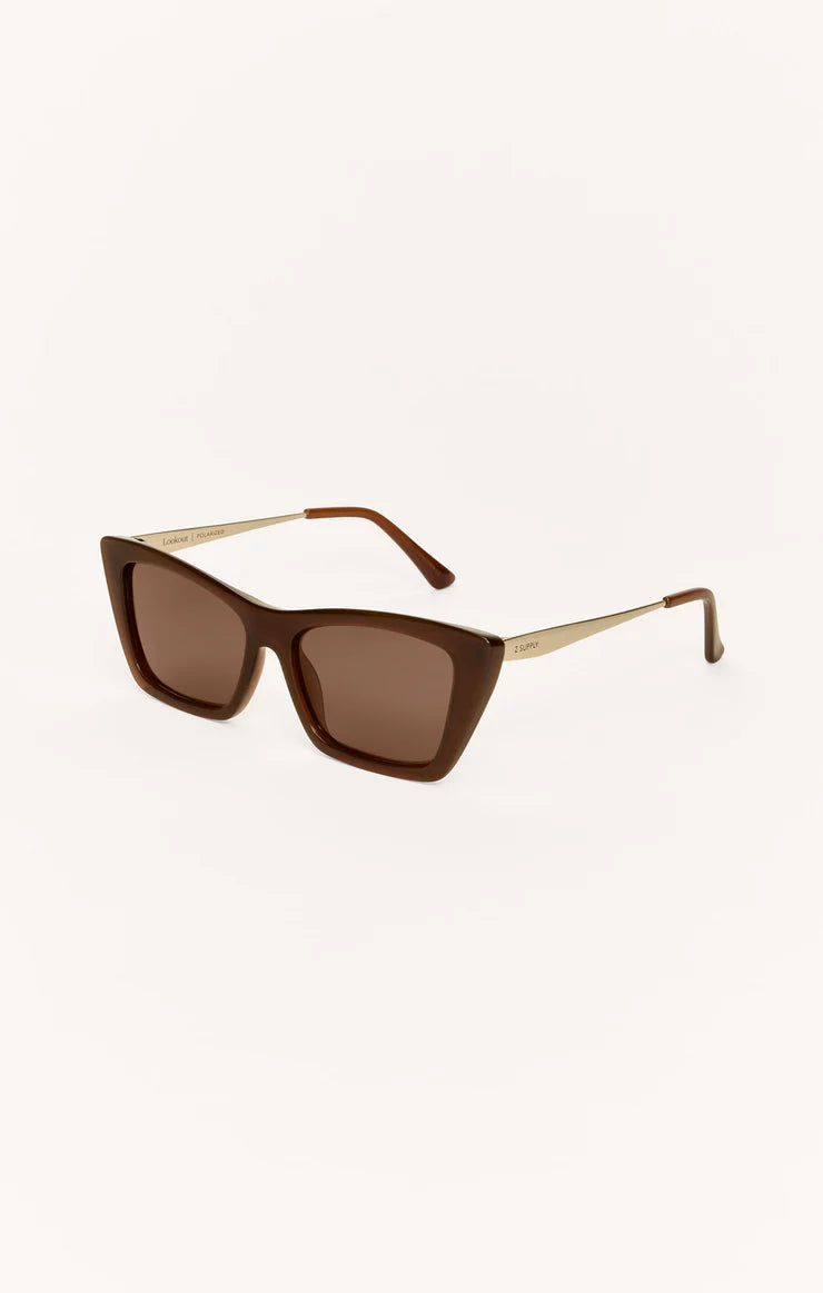 Z Supply Lookout Polarized Sunglasses in Chestnut - Brown