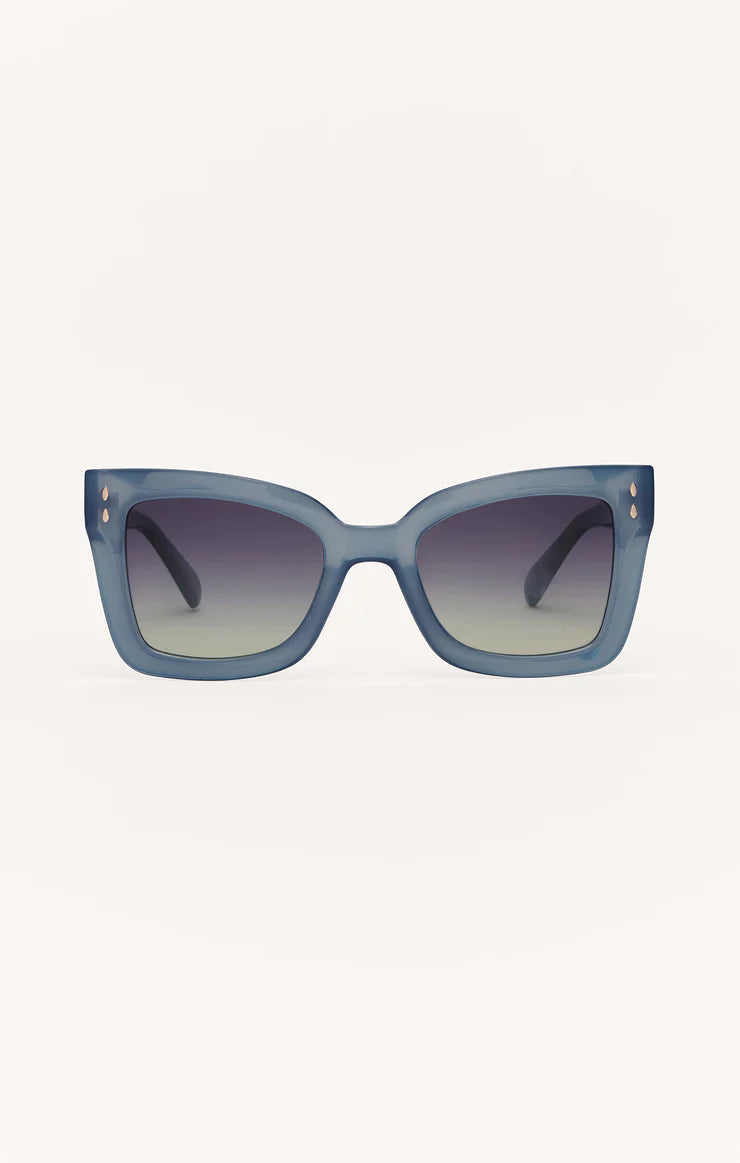 Z Supply Confidential Polarized Sunglasses in Dark Indigo - Gradient