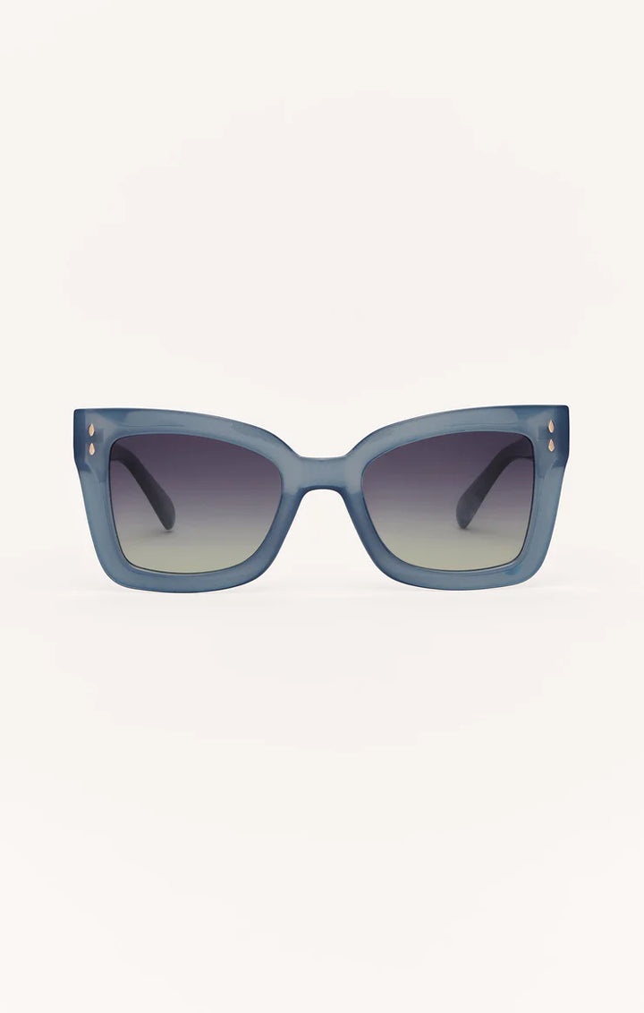 Z Supply Confidential Polarized Sunglasses in Dark Indigo - Gradient