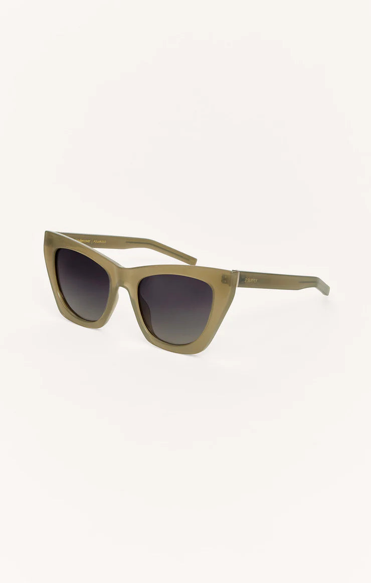 Z Supply Undercover Polarized Sunglasses in Moss - Gradient