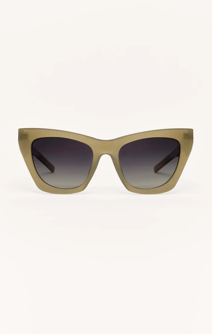 Z Supply Undercover Polarized Sunglasses in Moss - Gradient