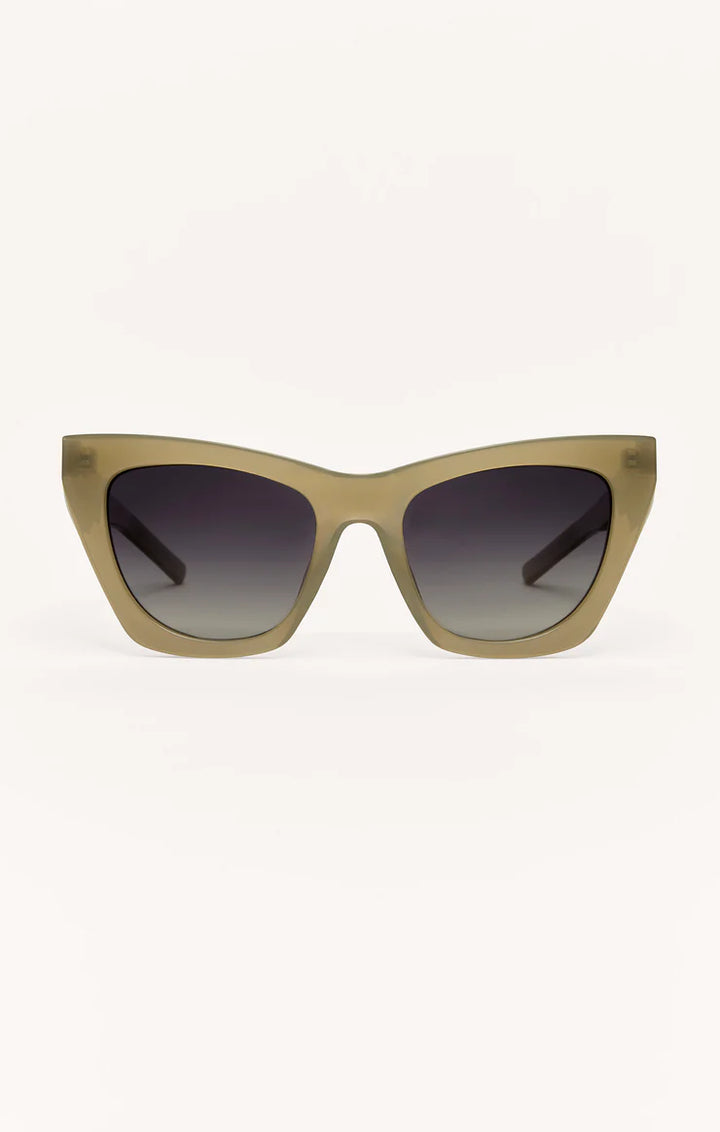 Z Supply Undercover Polarized Sunglasses in Moss - Gradient