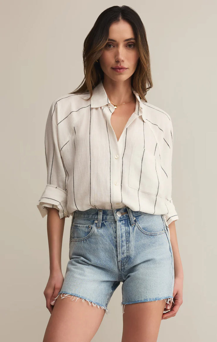 Z Supply The Perfect Line Top in White