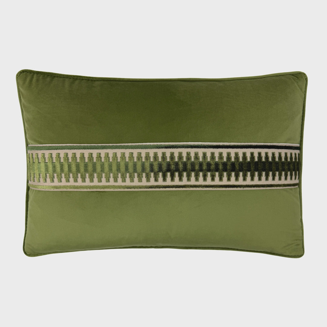 Jefferson Tape Pillow in Forest
