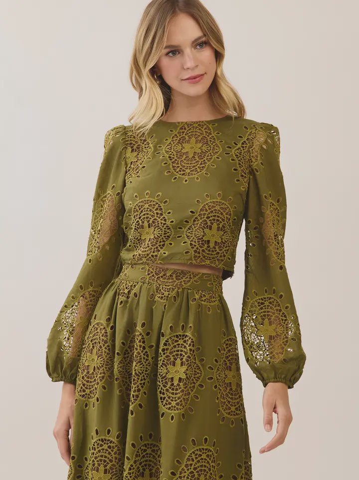 This Is It Olive Green Top