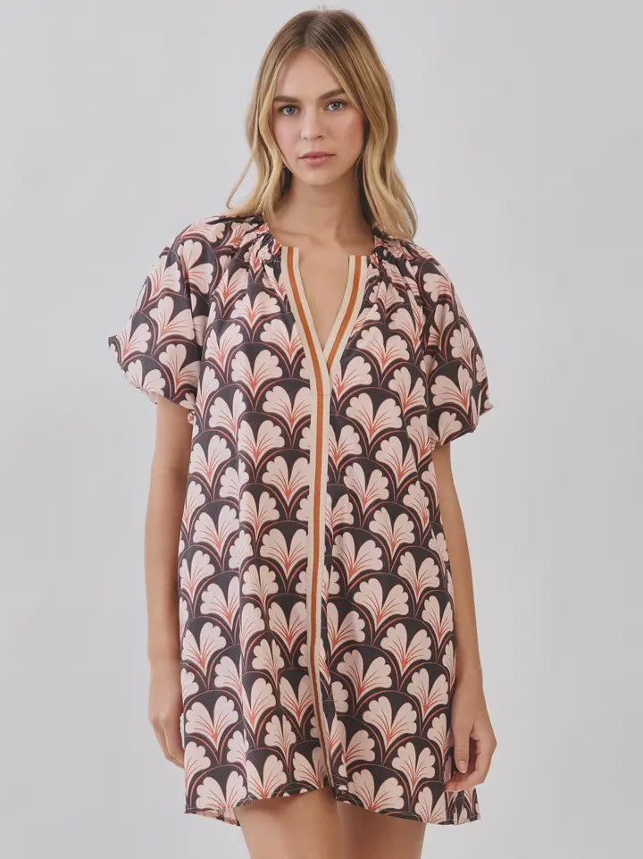 Count On Me Brown Mini Dress