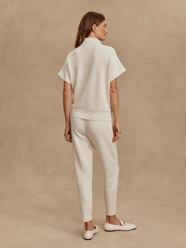 Varley The Slim Pant 27.5" in Ivory Marl