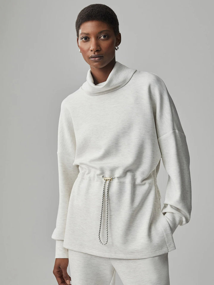 Varley Freya Sweat in Ivory Marl