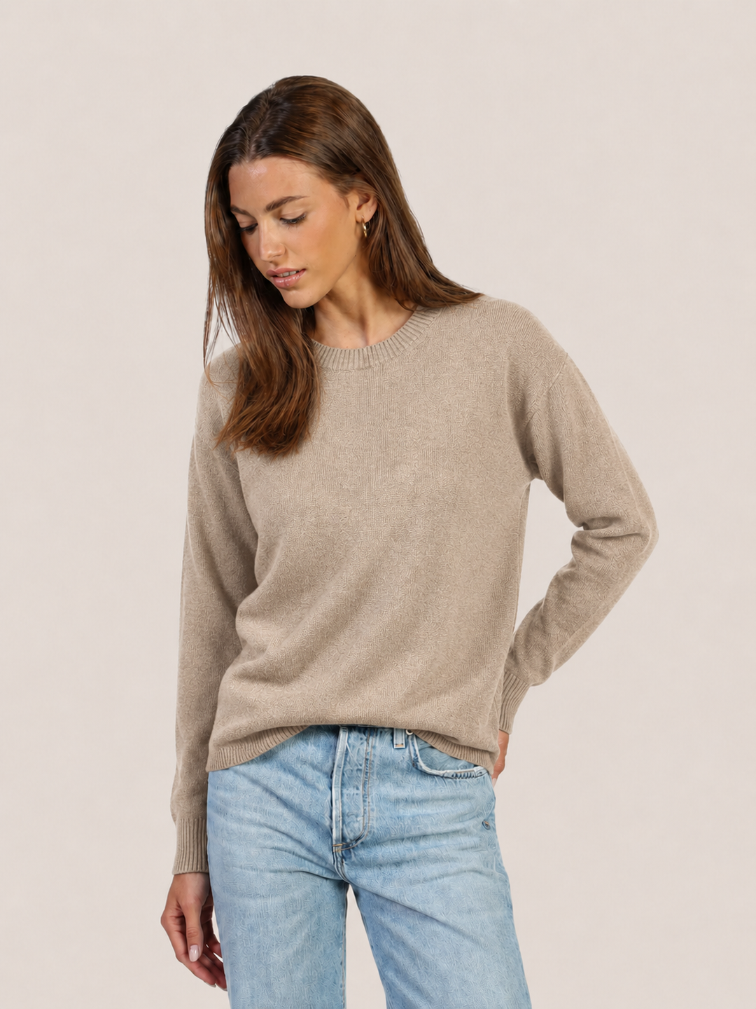 Dylan Parker Crew in Light Brown