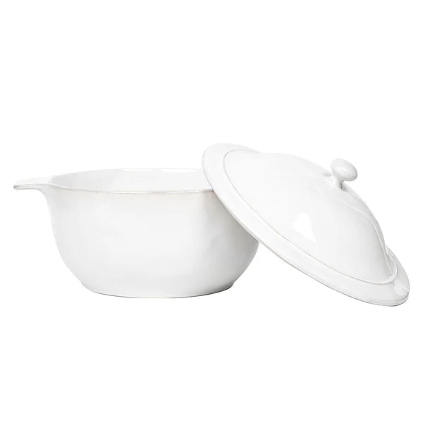 Juliska Puro 12" Casserole with Lid in Whitewash