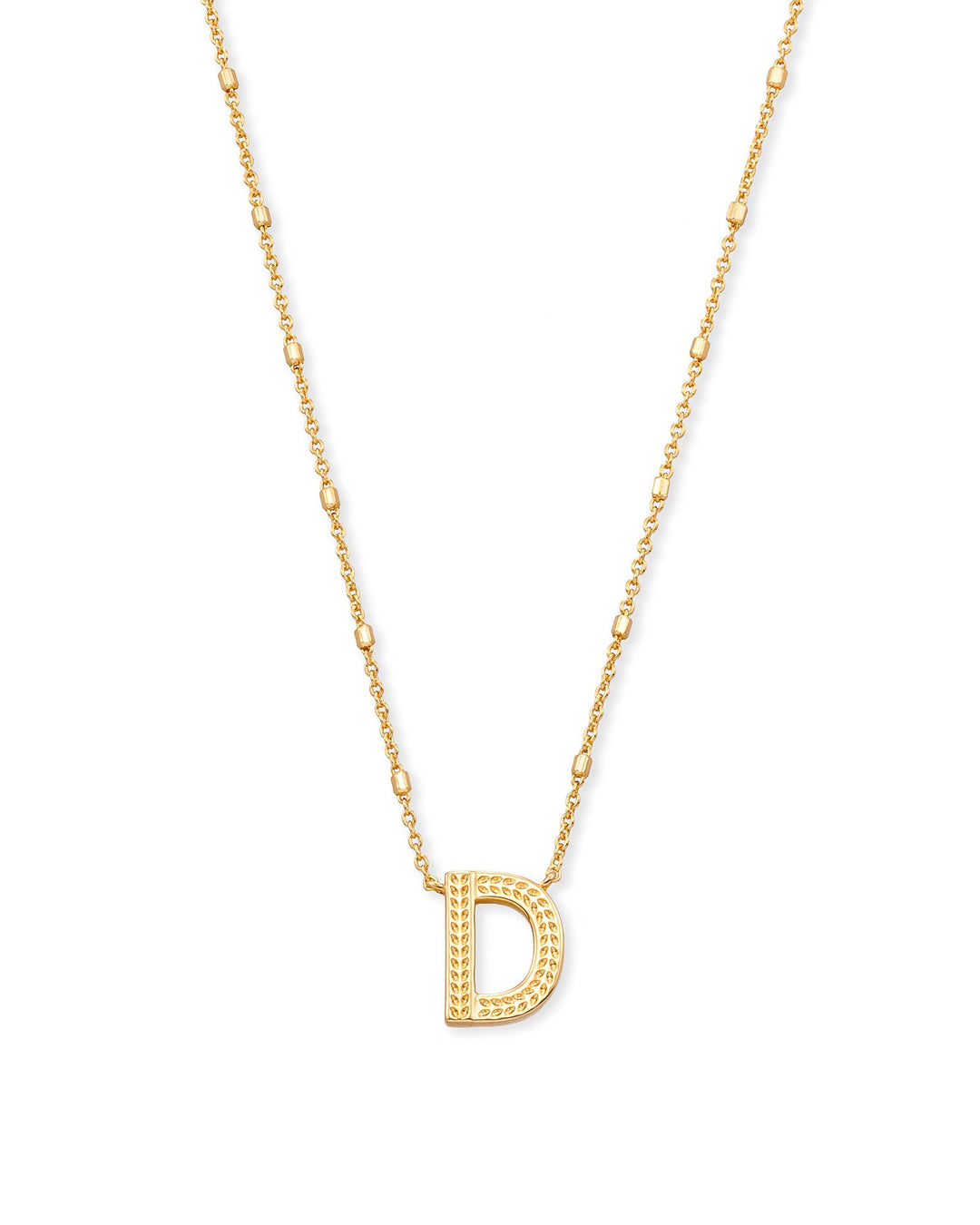 Kendra Scott Letter Pendant Necklace in Gold