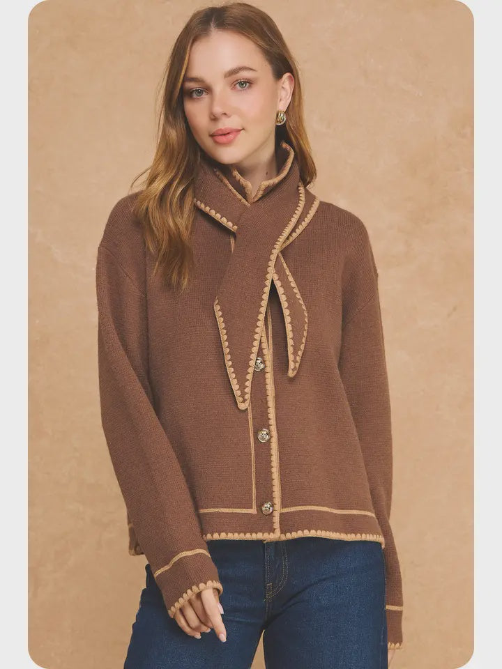 Back For More Brown Sweater