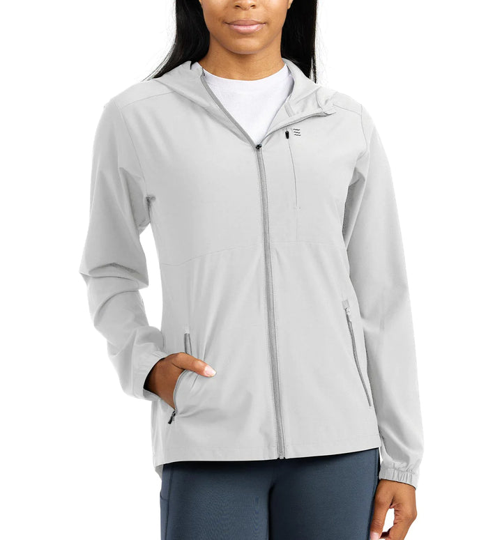 Free Fly Women's Breeze Jacket in Light Grey