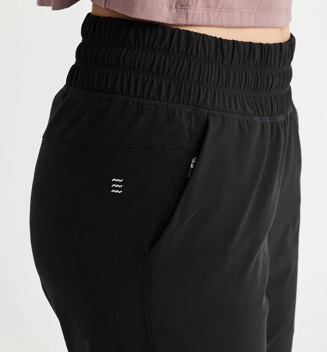 Free Fly Women's Breeze Pull-On Jogger in Black