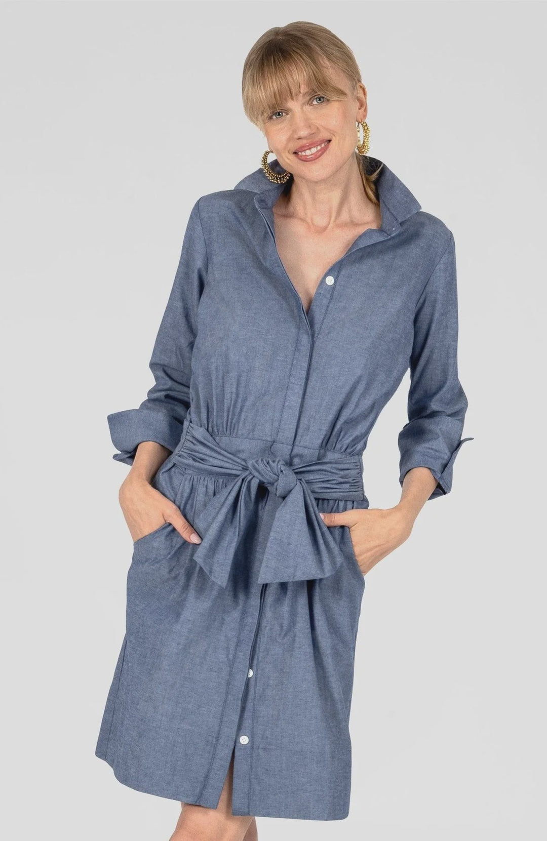 Gretchen Scott Breezy Blouson in Chambray