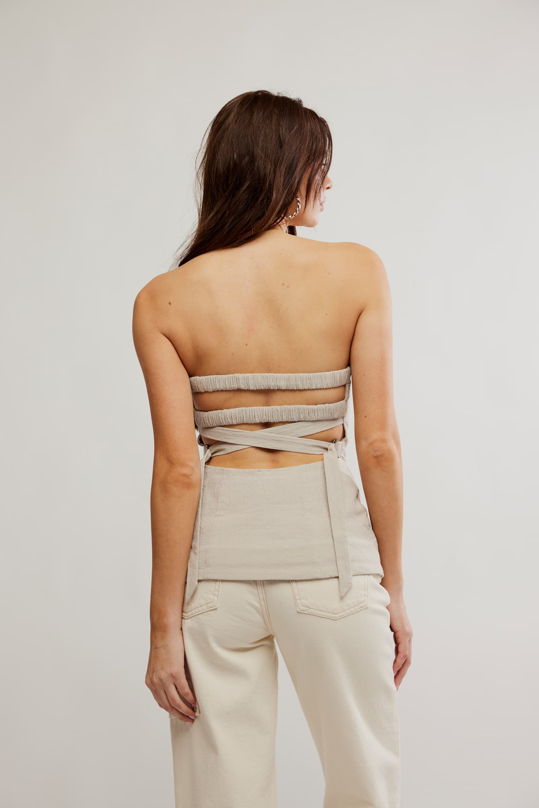 Free People Lora Tube Top in Pumice Stone