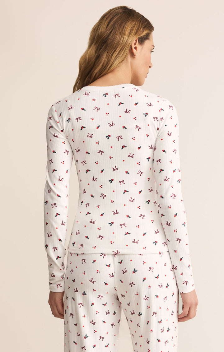 Z Supply Holly Long Sleeve Top in White