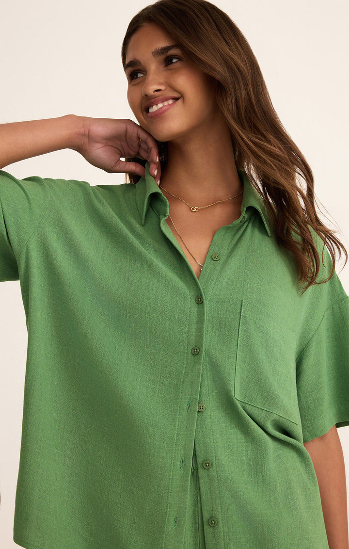 Z Supply Tinsley Button Up Shirt in Lawn