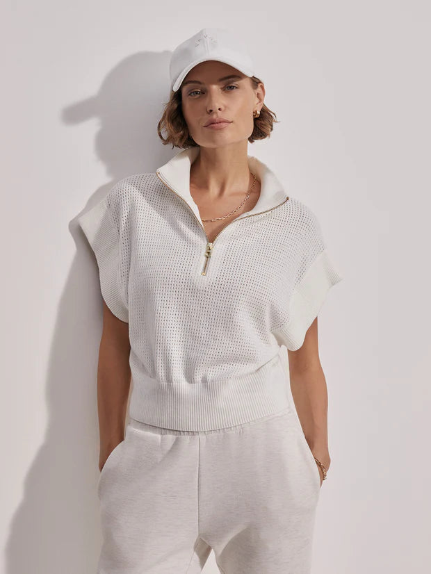 VARLEY Fulton Cropped Knit in White