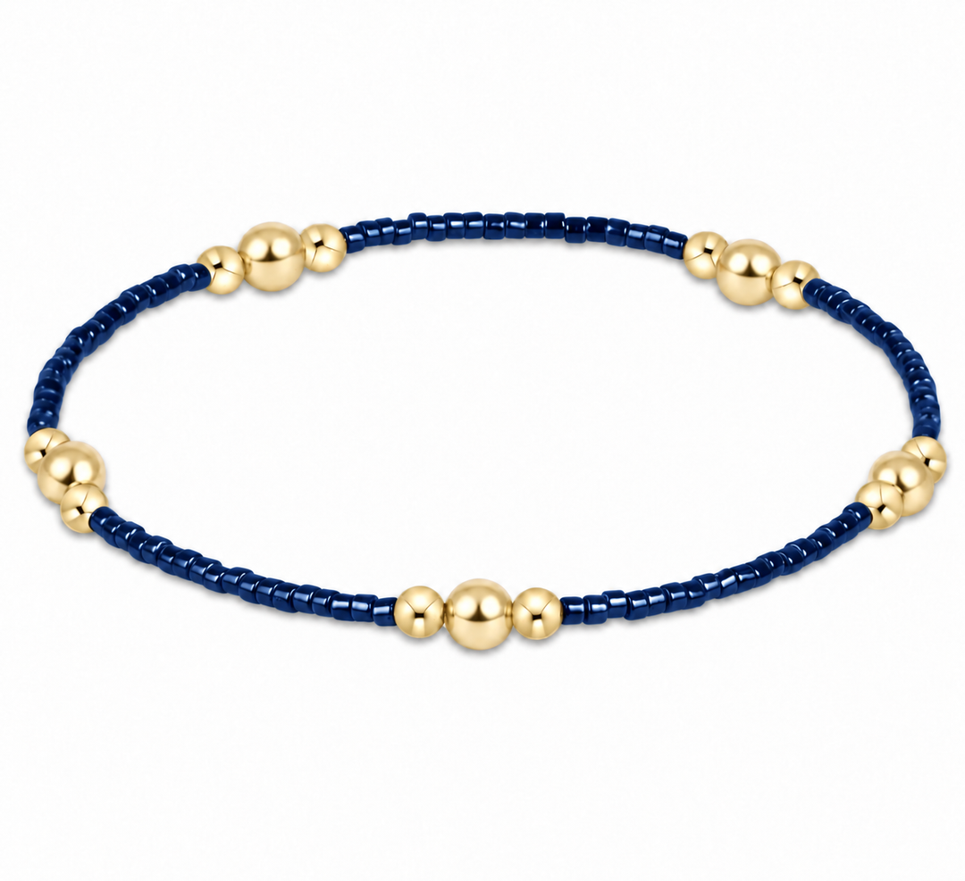 enewton hope purpose gold bracelet - navy