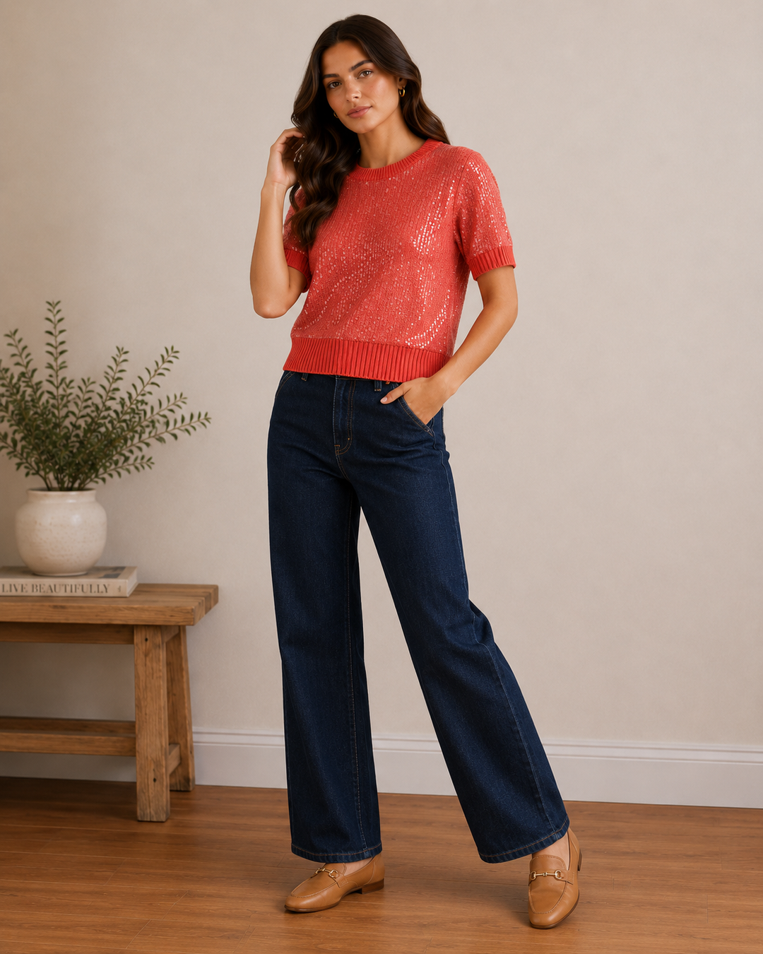 STARKx Angel Sweater in Rosewood