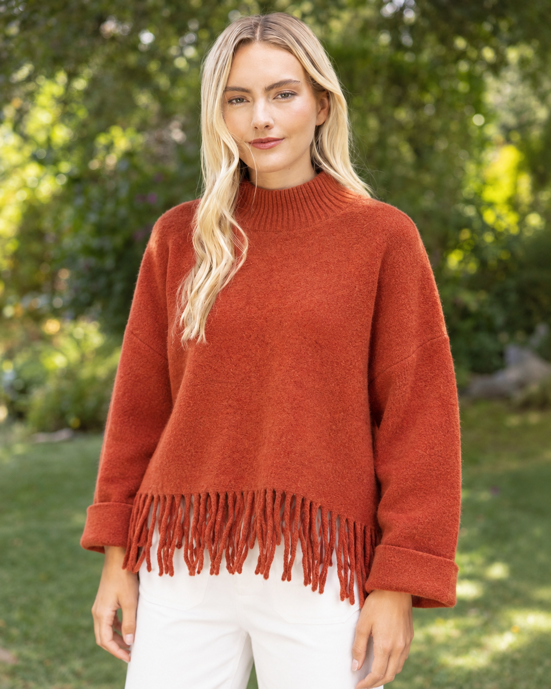 Sachi Aja Sweater in Tangerine