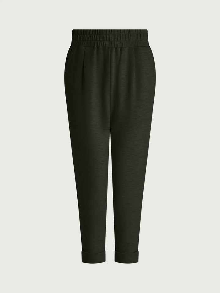 Varley The Rolled Cuff Pant 25" in Olive Marl