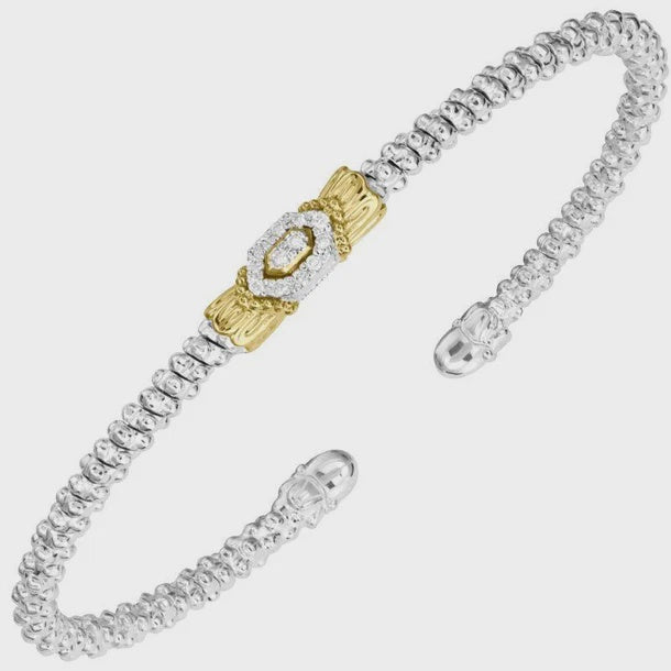 Vahan 2mm Petite Geometric Diamond Cuff