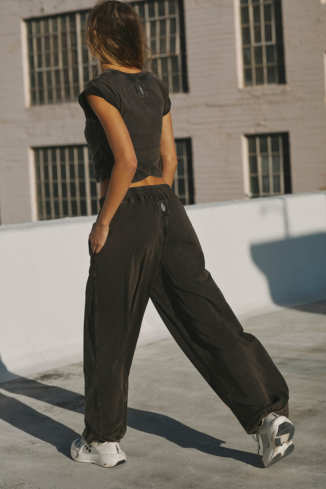 Free People Movement Hot Shot Crossover Set in Black