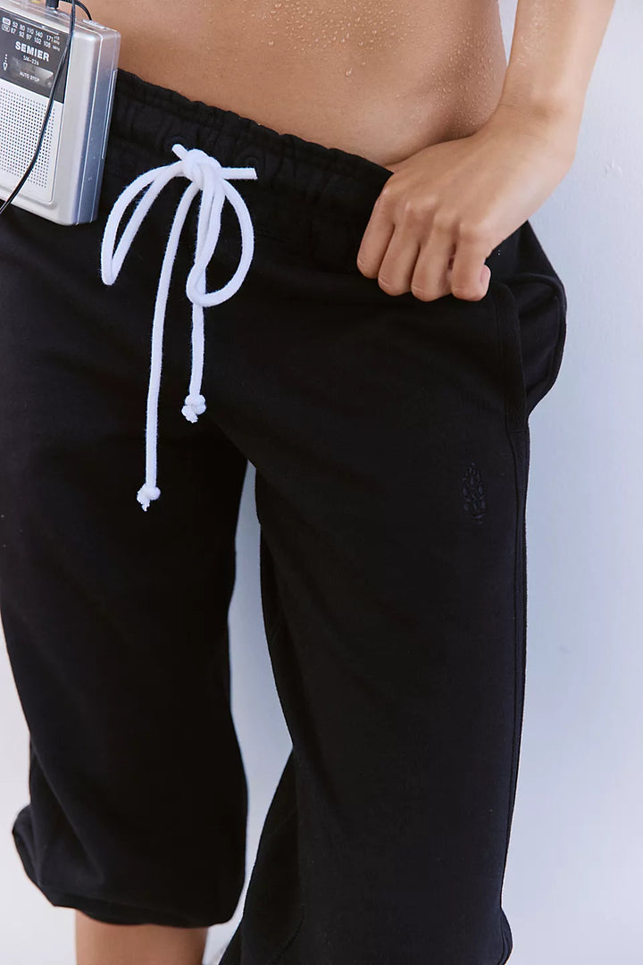 Free People Movement Flutter Joggers in Black