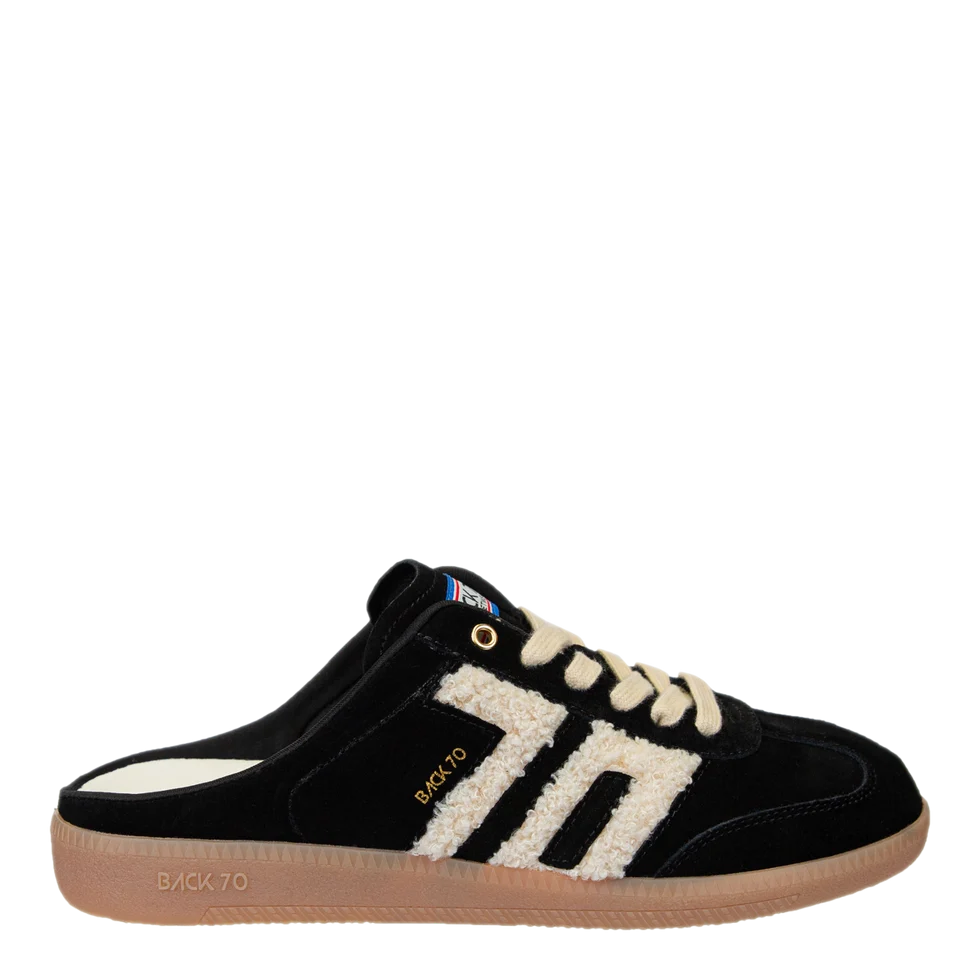 Back 70 EASTER in BLACK Backless Sneakers