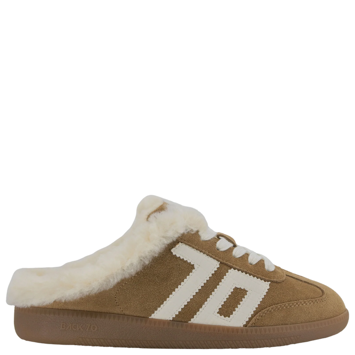 Back 70 EASTER FL Backless Sneakers in TOBACCO WHITE